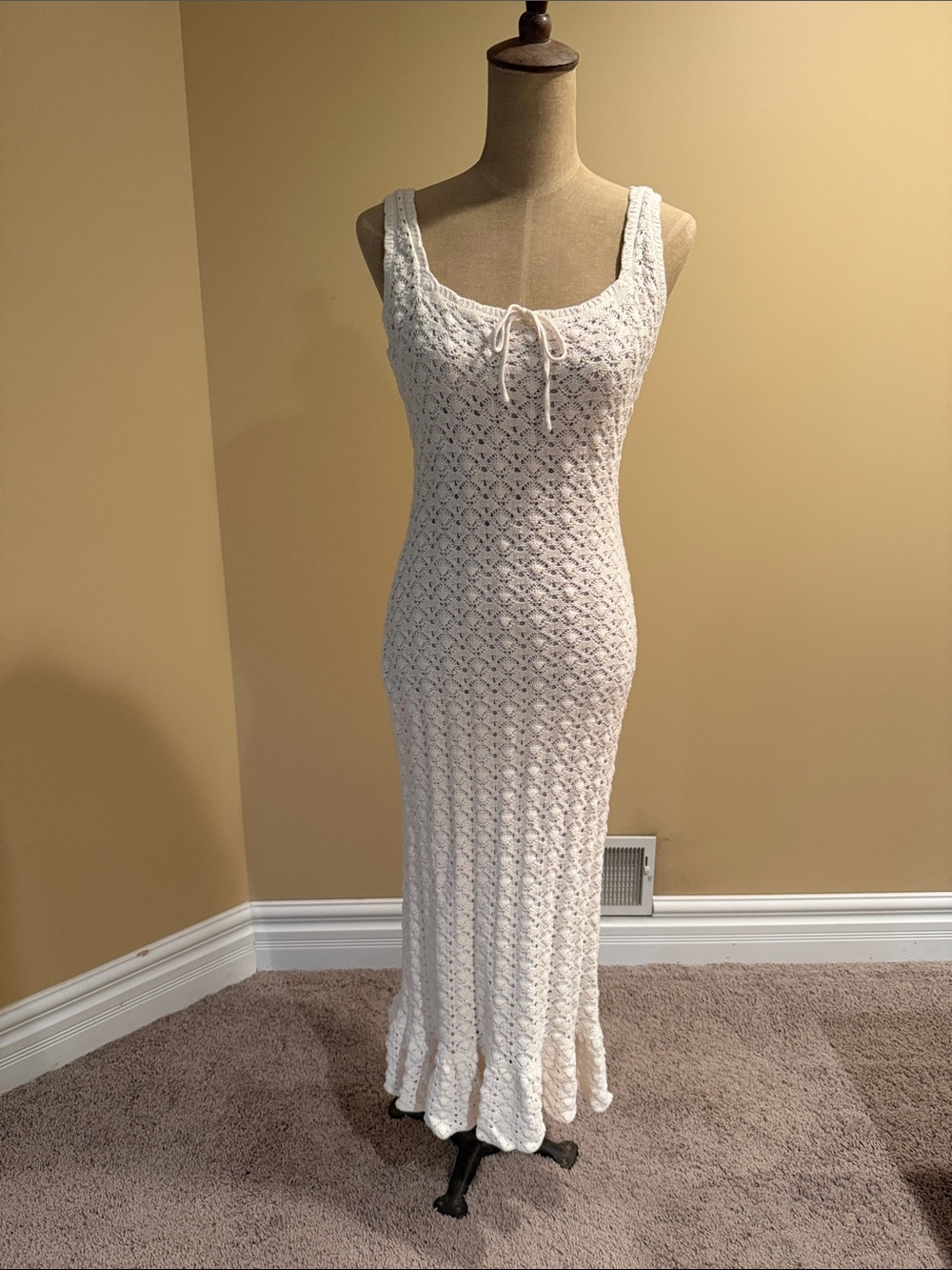 Meshki Crochet Knit Maxi Dress